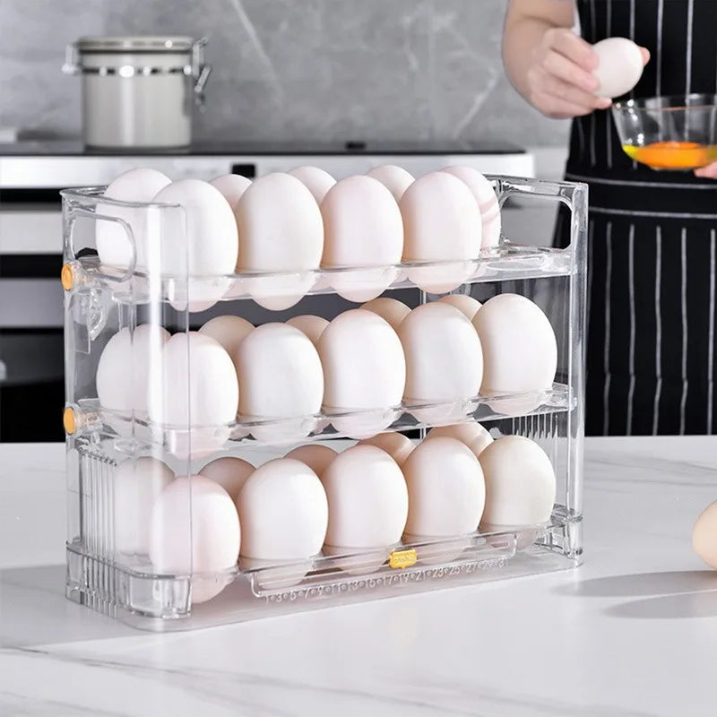 New Automatic Sliding Egg Organizer