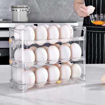 New Automatic Sliding Egg Organizer