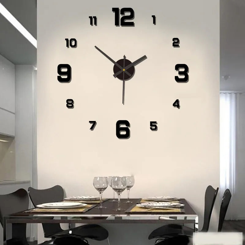 Zeyra AuraTime™ — Frameless 3D Wall Clock - Minha loja