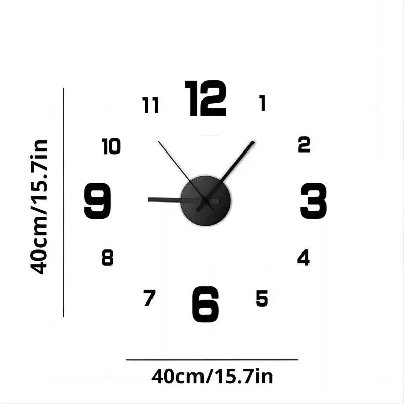 Zeyra AuraTime™ — Frameless 3D Wall Clock - Minha loja