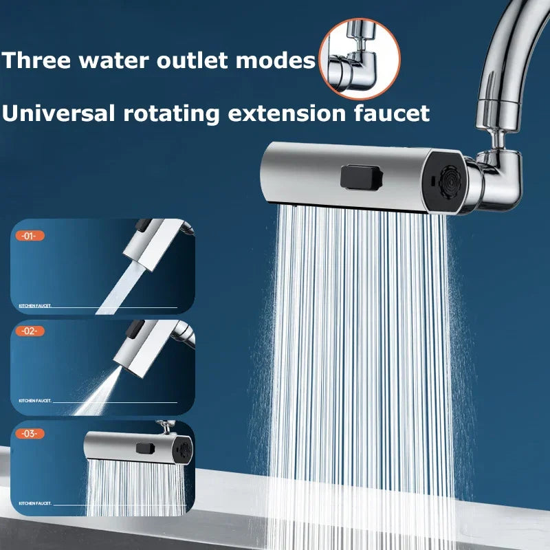 Zeyra AquaFlow™ 360 – 3-in-1 Waterfall Faucet Extension - Minha loja