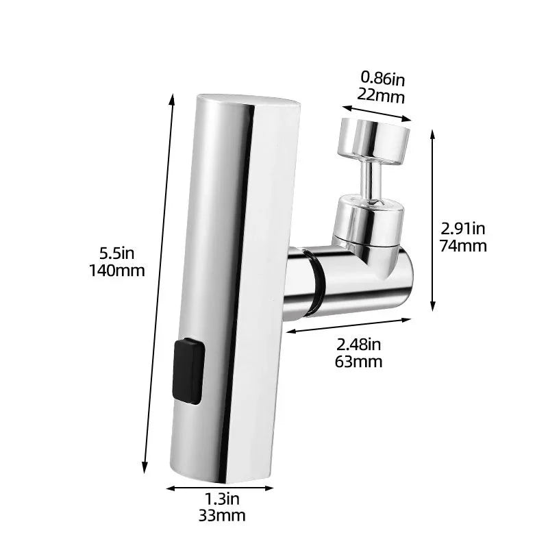 Zeyra AquaFlow™ 360 – 3-in-1 Waterfall Faucet Extension - Minha loja